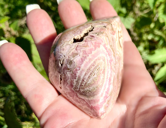 Natural Rhodochrosite Freeform | AAA Grade | Highly Polished | Argentina |Heart Chakra | 201 Grams