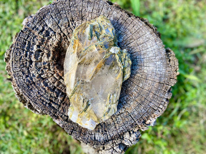 Epidote Lemurian Seed Cluster Double Terminated Cathedral Record Keeper Energetic Library