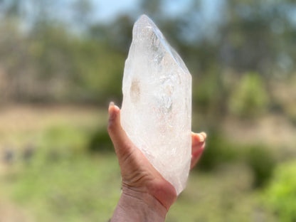 Elite Polished Pleiadian Starbrary Quartz Crystal | Touch of Tangerine | Ancient Wisdom | Record Keepers |Phantasmagoric Rainbows | 1.4 kg