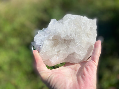 Lemurian Seed Quartz Cluster With A Smudge Of Golden Healer AAA+++