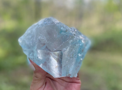 Etched Aquamarine Collector Crystal | Naturally Terminated Aquamarine | Rainbow Inclusions | Blue Banded | Museum Grade | 767g (3835 Carats)