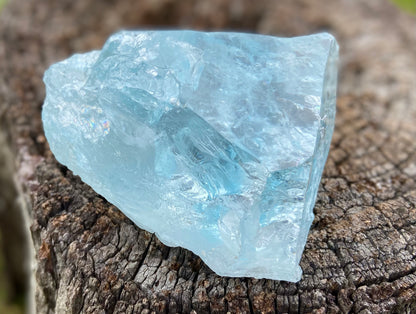 Etched Aquamarine Collector Crystal | Naturally Terminated Aquamarine | Rainbow Inclusions | Blue Banded | Museum Grade | 767g (3835 Carats)