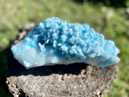 Blue Aragonite Cluster X Grade