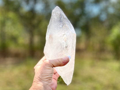Elite Polished Pleiadian Starbrary Quartz Crystal | Touch of Tangerine | Ancient Wisdom | Record Keepers |Phantasmagoric Rainbows | 1.4 kg