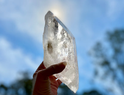 Elite Polished Pleiadian Starbrary Quartz Crystal | Touch of Tangerine | Ancient Wisdom | Record Keepers |Phantasmagoric Rainbows | 1.4 kg