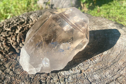 Smokey Citrine Pleiadian Starbrary | Lemurian Seed Quartz Point | Smoky Citrine | Manifestation & Inner Child Crystal | Brazil – 358g