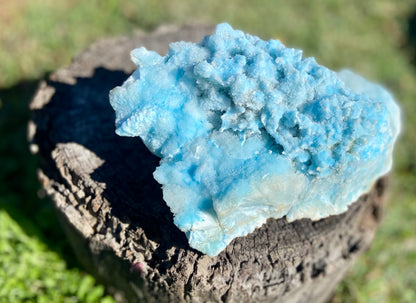 Blue Aragonite Cluster X Grade