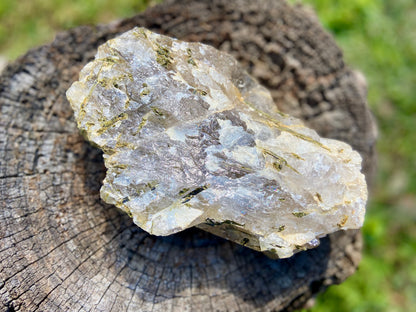 Epidote Lemurian Seed Cluster Double Terminated Cathedral Record Keeper Energetic Library