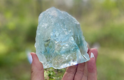 Etched Aquamarine Collector Crystal | Naturally Terminated Aquamarine | Rainbow Inclusions | Blue Banded | Museum Grade | 767g (3835 Carats)