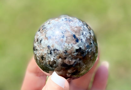 ✨ Yooperlite Sphere | Fluorescent Crystal • Throat Chakra • Truth & Transformation | 100% Natural