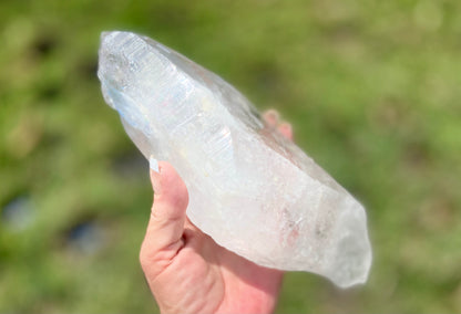 Elite Polished Pleiadian Starbrary Quartz Crystal | Touch of Tangerine | Ancient Wisdom | Record Keepers |Phantasmagoric Rainbows | 1.4 kg