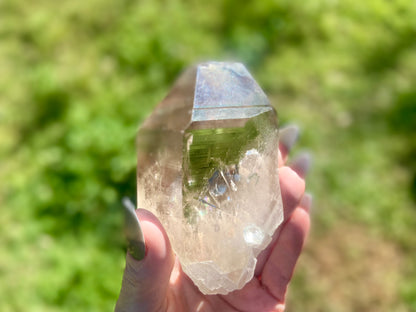 Smokey Citrine Pleiadian Starbrary | Lemurian Seed Quartz Point | Smoky Citrine | Manifestation & Inner Child Crystal | Brazil – 358g