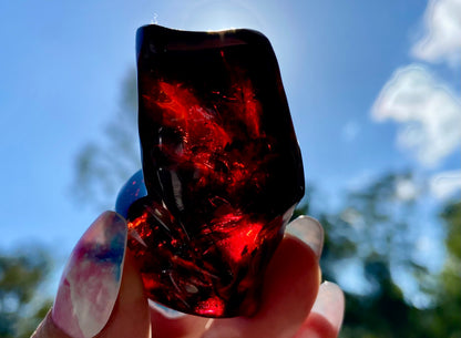 Rare Red Fire Baltic Amber: Ancient Inclusions, Collector's Gem