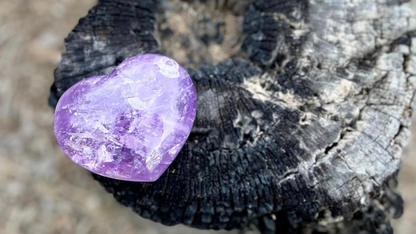 Amethyst Puffy Heart
