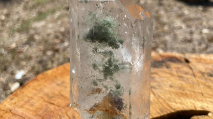 Epidote Lemurian Seed Record Keeper Quartz Natural Point Time Keeper