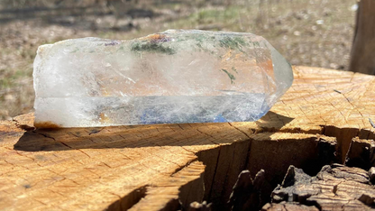 Epidote Lemurian Seed Record Keeper Quartz Natural Point Time Keeper