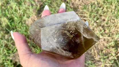 Smokey Citrine Freeform with Rainbow Veils