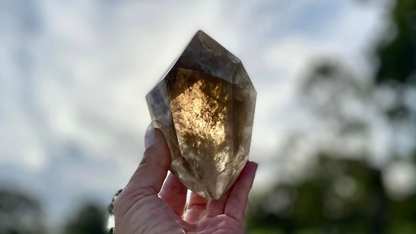 Smokey Citrine Freeform with Rainbow Veils