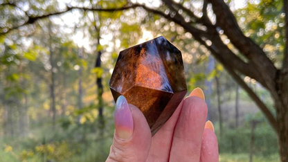 Smokey Citrine Freeform with Rainbow Veils