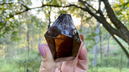 Smokey Citrine Freeform with Rainbow Veils