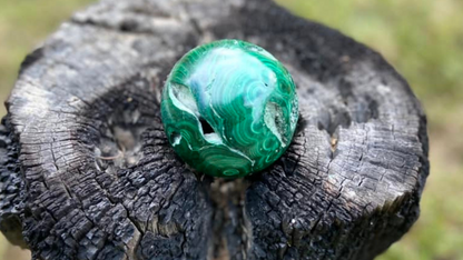 Malachite Polished Freeform Sphere