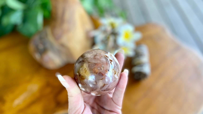 Flower Agate Sphere