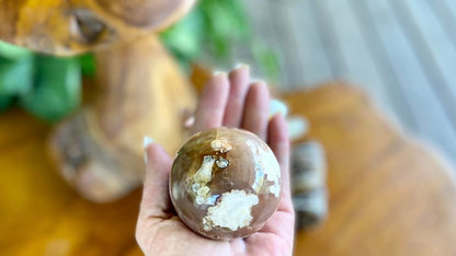 Flower Agate Sphere