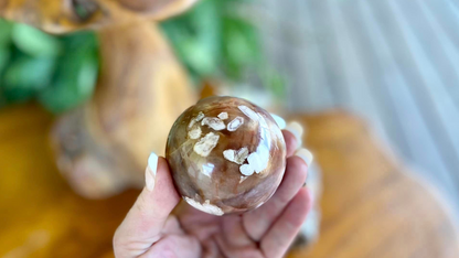 Flower Agate Sphere