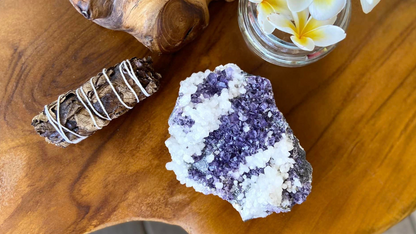 Transparent Blue Tanzanite Fluorite and Calcite from China