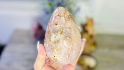 Pink Amethyst Druzy Egg
