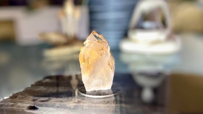 Citrine Cut Base Polished Point Generator