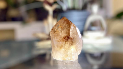 Citrine Cut Base Polished Point Generator