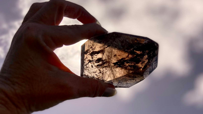Smokey Citrine Freeform with Rainbow Veils