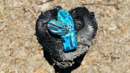 Chrysocolla and Malachite Polished  Freeform