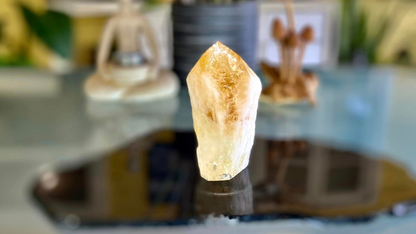 Citrine Cut Base Polished Point Generator