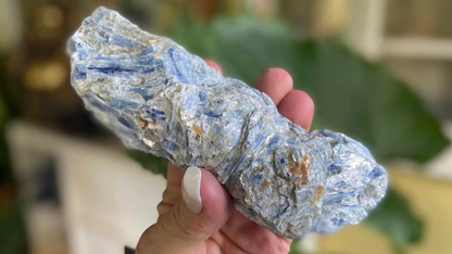 Blue Kyanite Blade Cluster with Quartz and Mica