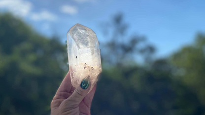 Lodolite Lemurian Inclusion Quartz Double Terminated