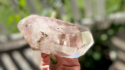 Lodolite Lemurian Inclusion Quartz Double Terminated
