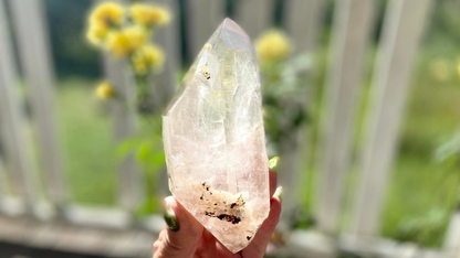 Lodolite Lemurian Inclusion Quartz Double Terminated