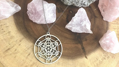 Metatron Stainless Steel Sacred Geometry Amulet Pendant