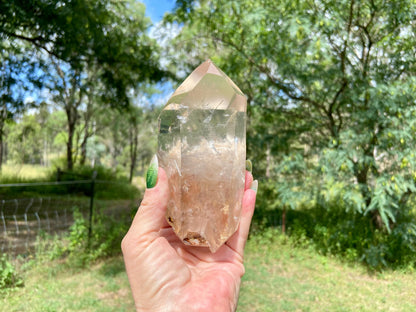 Lodolite Lemurian Inclusion Quartz Double Terminated