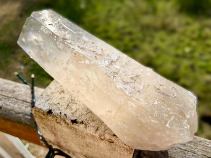 IsIs Pleiadian Starbrary Double Terminated Elite Lemurian Seed Quartz With A Touch Of Tangerine Quartz 759 Grams