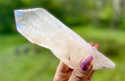 IsIs Pleiadian Starbrary Double Terminated Elite Lemurian Seed Quartz With A Touch Of Tangerine Quartz 759 Grams