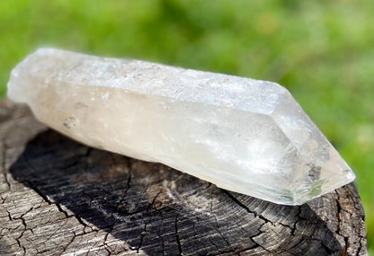 IsIs Pleiadian Starbrary Double Terminated Elite Lemurian Seed Quartz With A Touch Of Tangerine Quartz 759 Grams