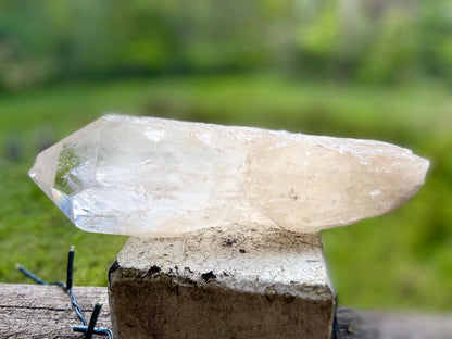 IsIs Pleiadian Starbrary Double Terminated Elite Lemurian Seed Quartz With A Touch Of Tangerine Quartz 759 Grams