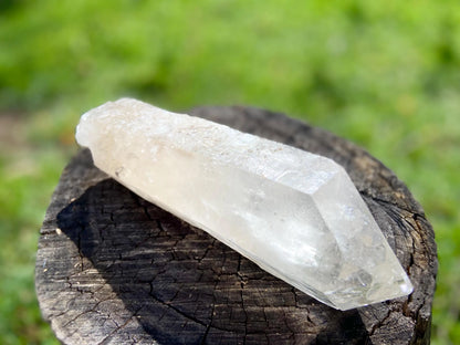 IsIs Pleiadian Starbrary Double Terminated Elite Lemurian Seed Quartz With A Touch Of Tangerine Quartz 759 Grams