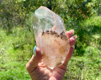 Lodolite Lemurian Inclusion Quartz Double Terminated