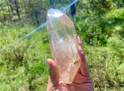 Lodolite Lemurian Inclusion Quartz Double Terminated