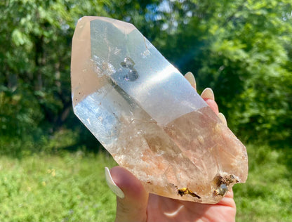 Lodolite Lemurian Inclusion Quartz Double Terminated