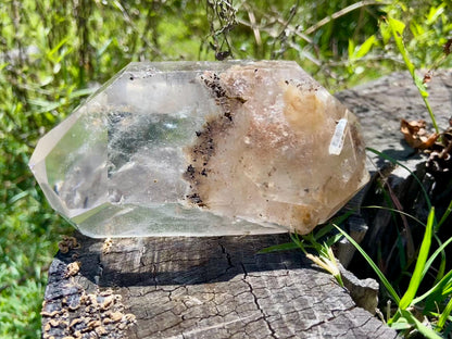 Lodolite Lemurian Inclusion Quartz Double Terminated